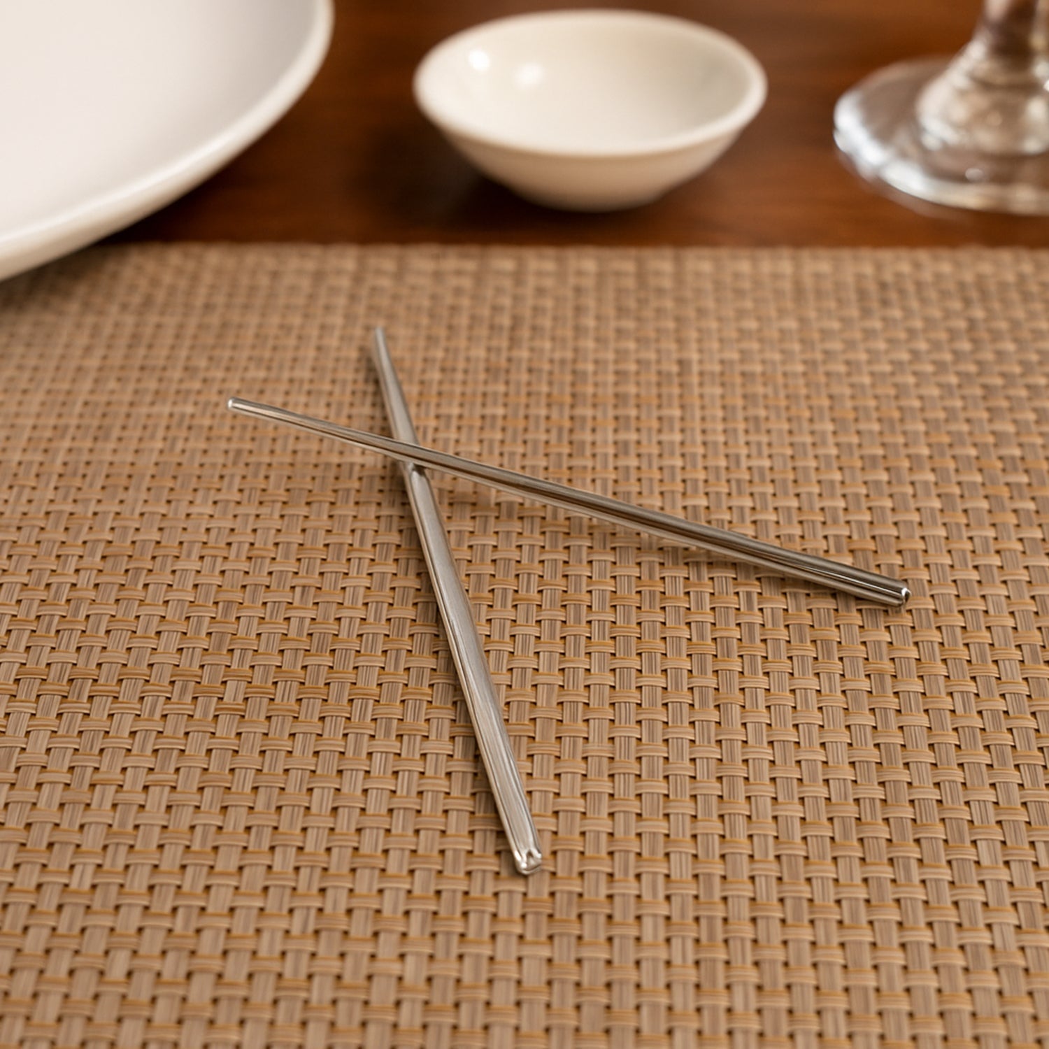 Premium Stainless Steel Reusable Chopsticks (2 Pc) signaturekarts