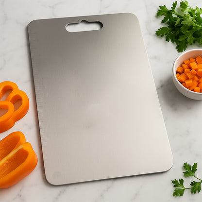 Stainless Steel Vegetable & Fruit Cutting Chopping Board (31×20 Cm / 1 Pc) Signature Kart