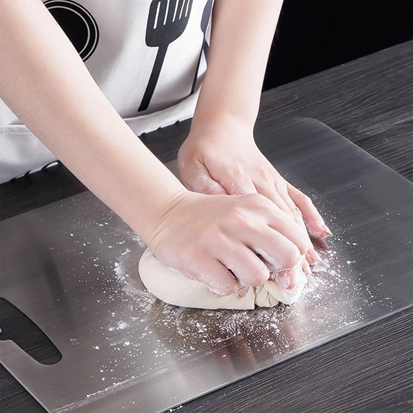 Stainless Steel Vegetable & Fruit Cutting Chopping Board (31×20 Cm / 1 Pc) Signature Kart