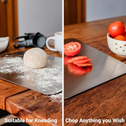 Apex Large Stainless Steel Multipurpose Chopping & Cutting Board (260x360mm / 1 Pc) signaturekarts