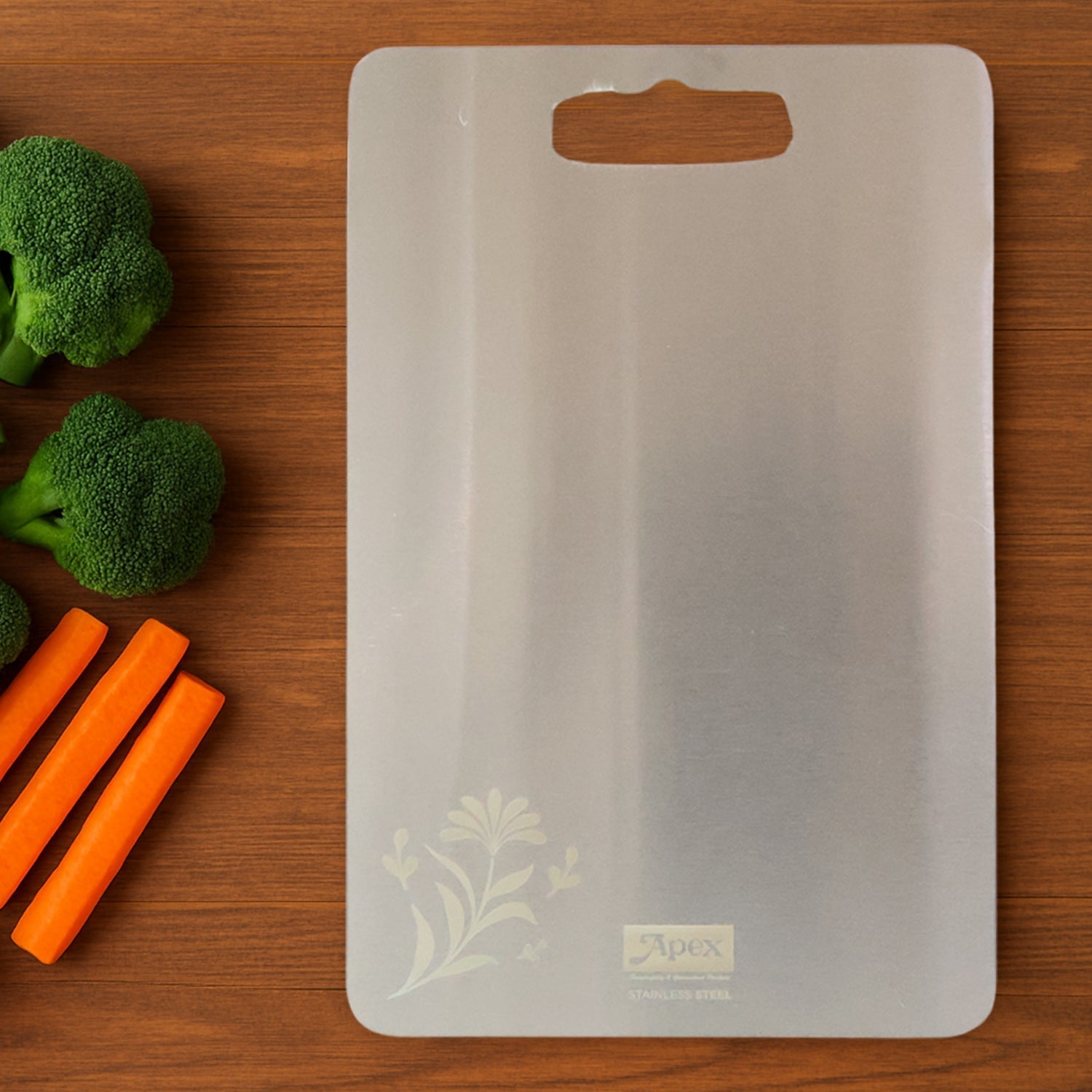 Apex Stainless Steel Multipurpose Small Chopping Cutting Board (210x320mm / 1 Pc) signaturekarts
