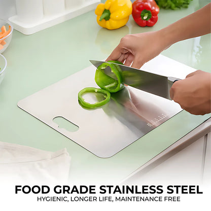 Stainless Steel Vegetable & Fruit Cutting Chopping Board (31×20 Cm / 1 Pc) Signature Kart
