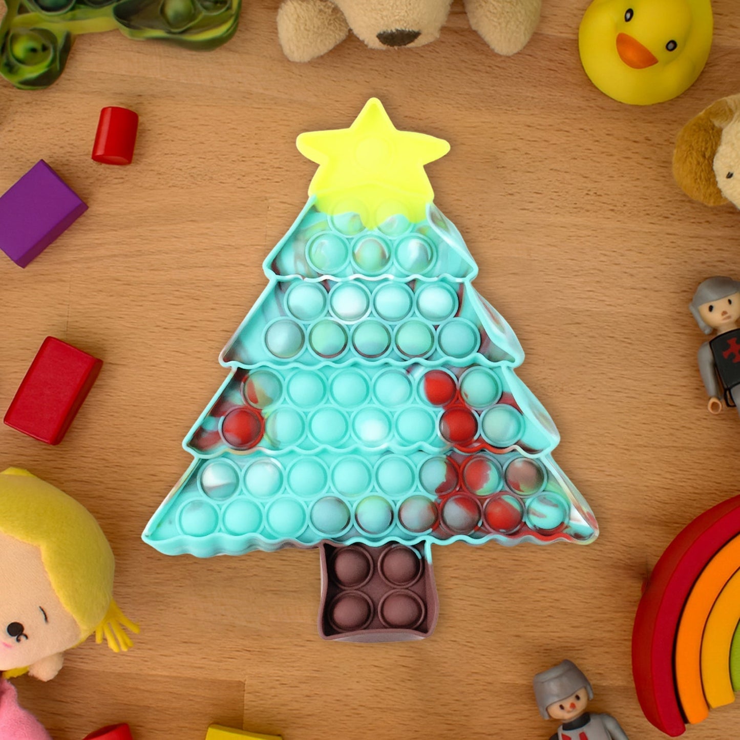Premium Tree Shape Silicone Pop It Fidget Toy (1 Pc) signaturekarts