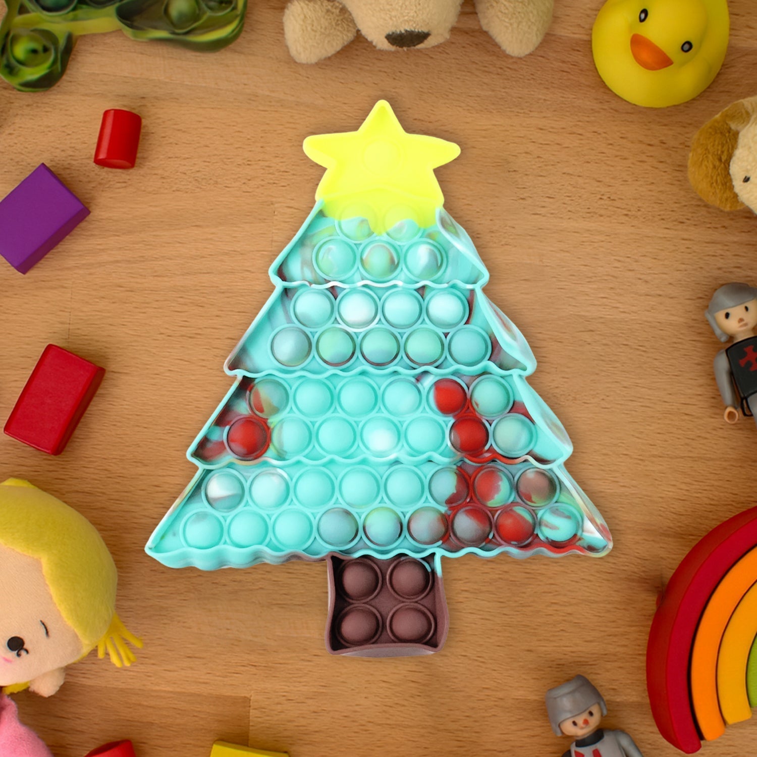 Premium Tree Shape Silicone Pop It Fidget Toy (1 Pc) signaturekarts