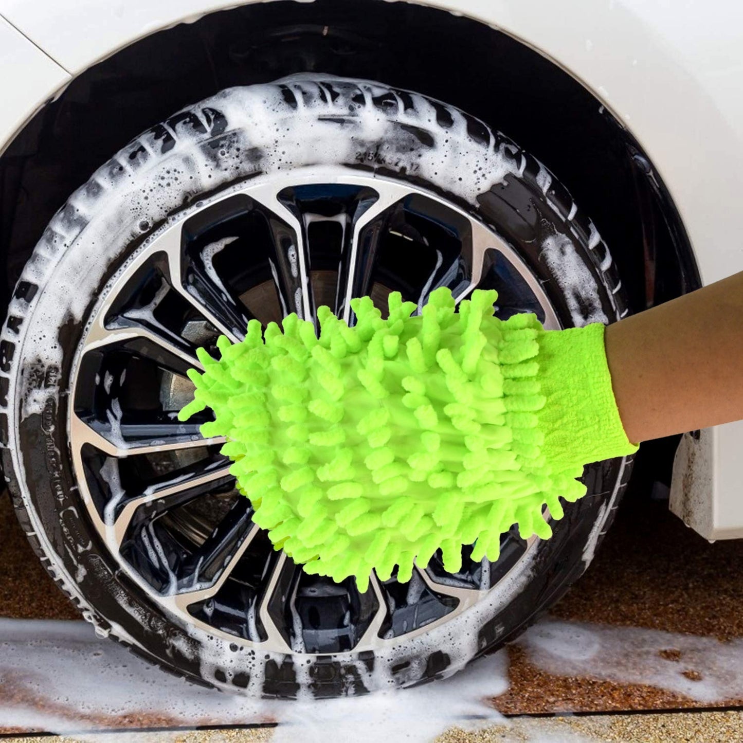 Microfiber Car Wash Glove Mitt For Car,Bike,Home & Surface signaturekarts