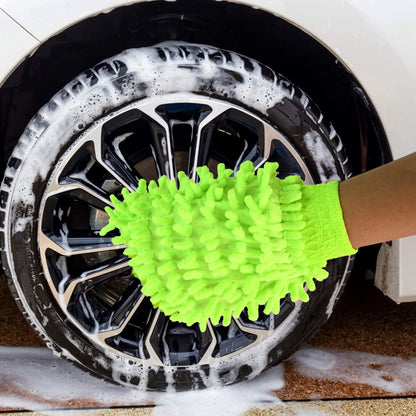 Microfiber Car Wash Glove Mitt For Car,Bike,Home & Surface signaturekarts