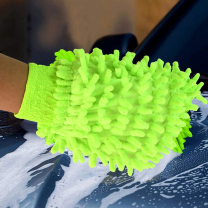 Microfiber Car Wash Glove Mitt For Car,Bike,Home & Surface signaturekarts