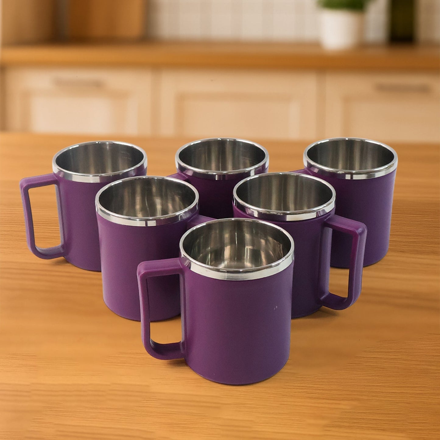 Supermom Stainless Steel Inner Coffee Mug Set (200ML / 6 Pc) signaturekarts