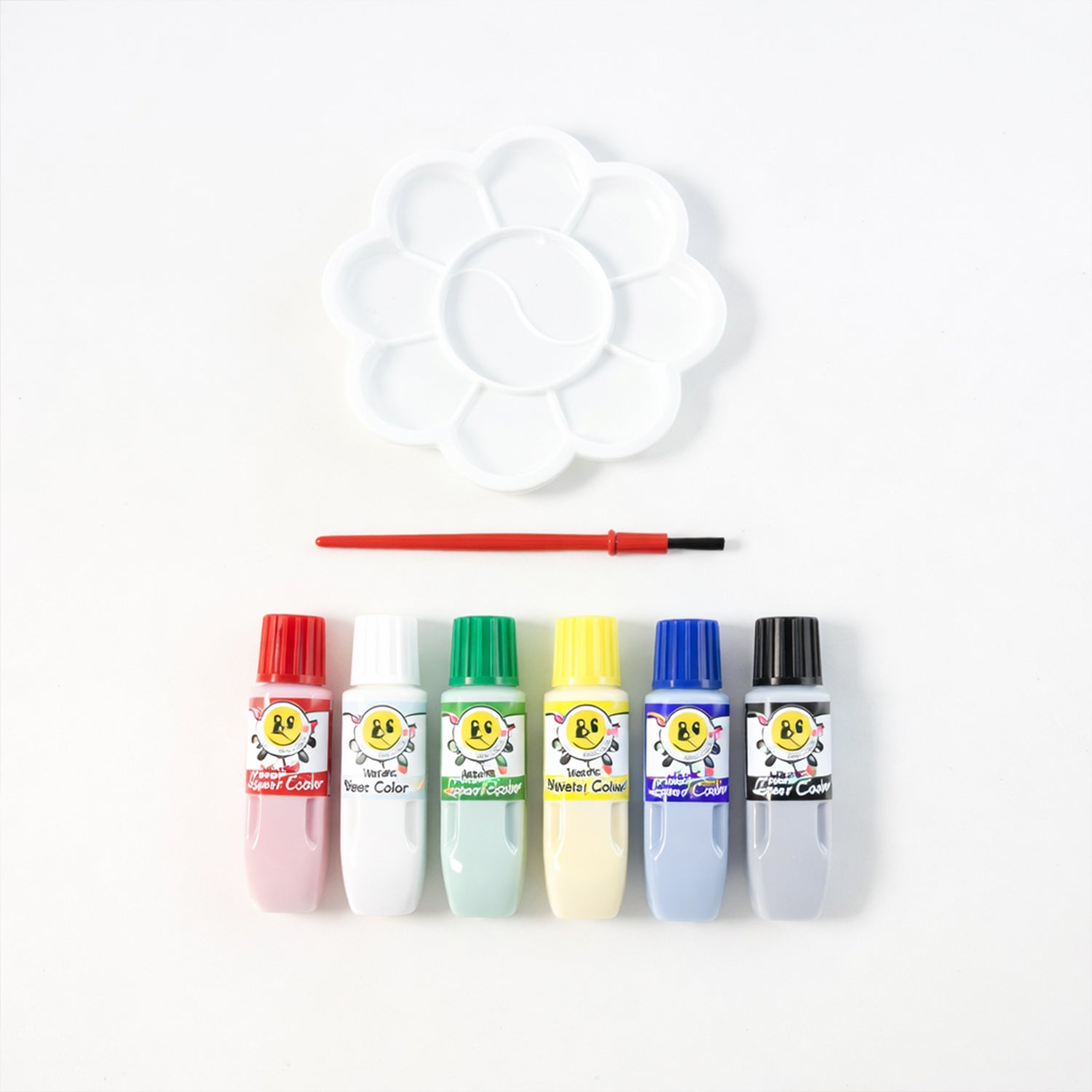 Kids Water Colour Painting Set with Brush & Mixing Palette (1 Set) The Morsignaturekarts