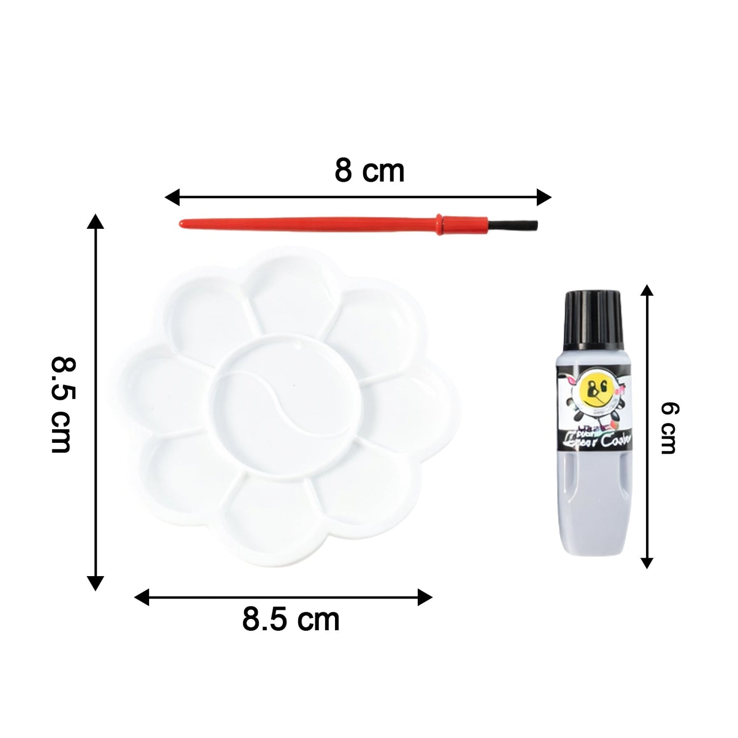 Kids Water Colour Painting Set with Brush & Mixing Palette (1 Set) The Morsignaturekarts
