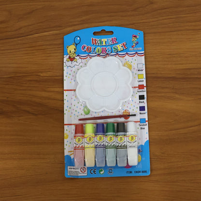 Kids Water Colour Painting Set with Brush & Mixing Palette (1 Set) The Morsignaturekarts