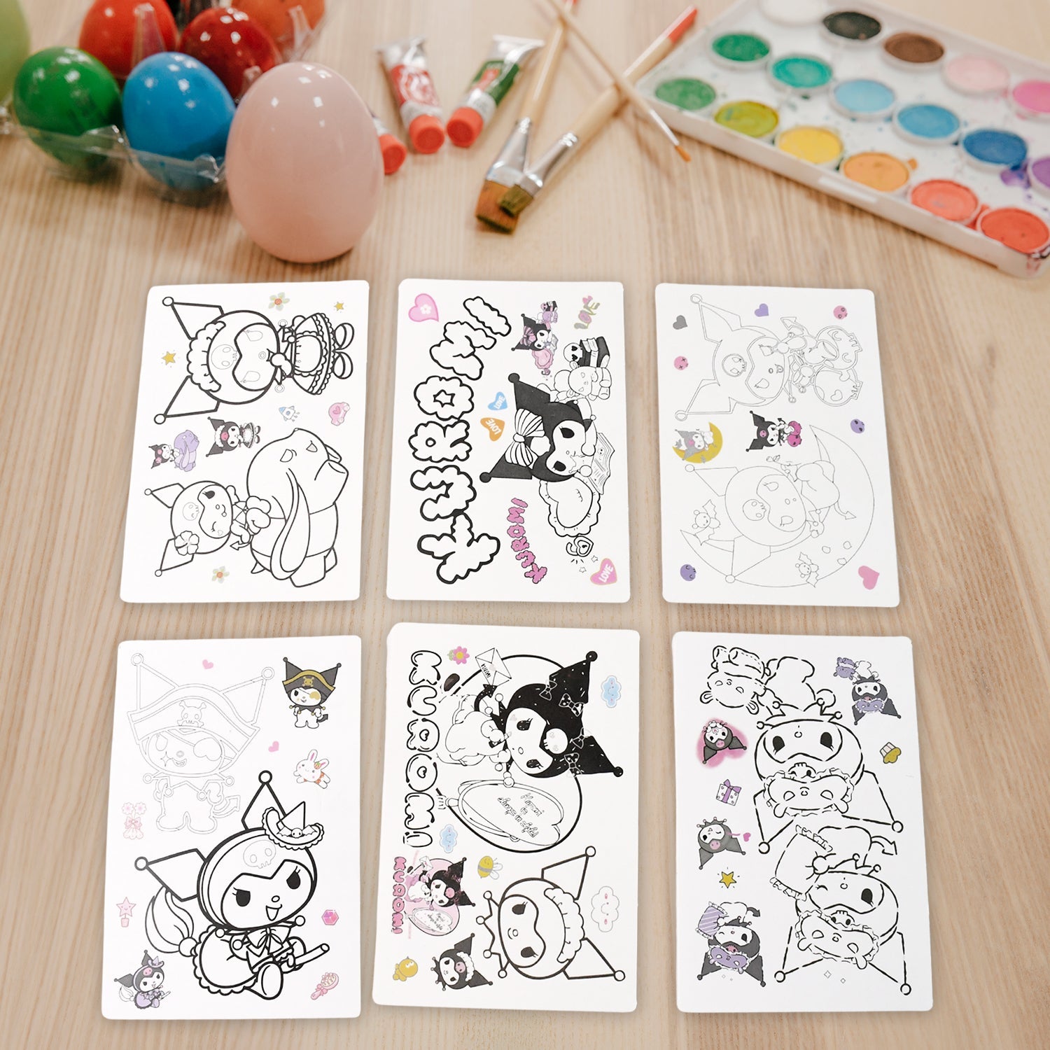 Coloring Book for Kids 6 Sheets with 6 Colorful Markers  (1 Set) signaturekarts