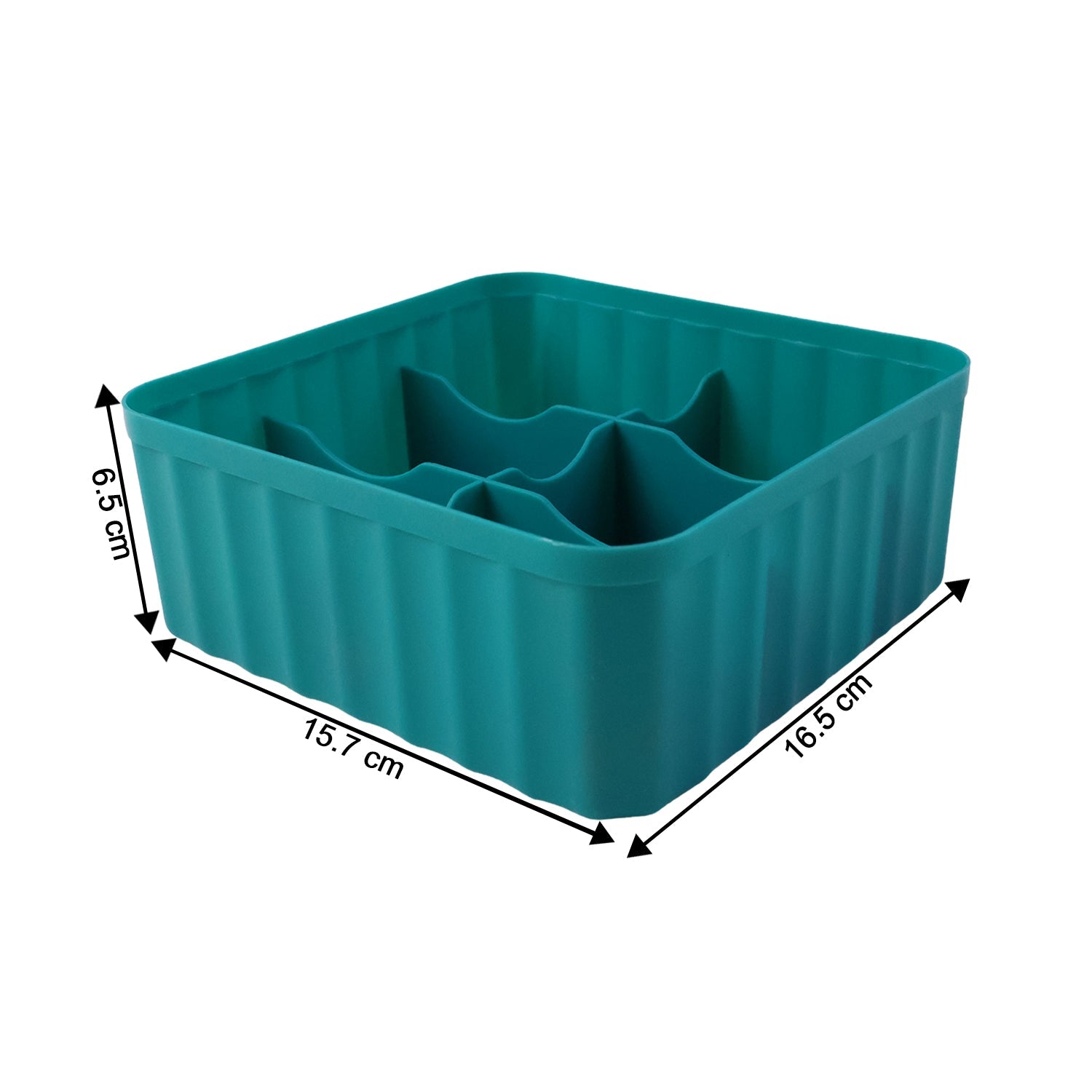 Square Organizer Box with 6 Compartments (Set of 2) The Morsignaturekarts