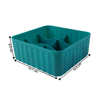 Square Organizer Box with 6 Compartments (Set of 2) The Morsignaturekarts