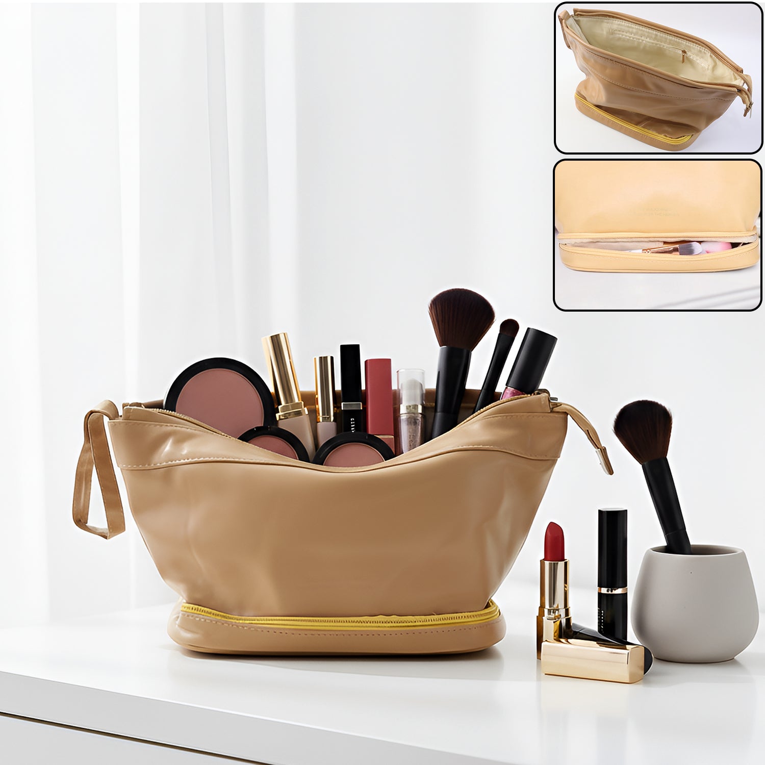 Spacious Cosmetic & Makeup Storage Bag (1 Pc) The Morsignaturekarts