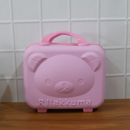 3-Digit Number Lock Kids Bear-Shaped Hard Shell Storage Carry Case with Handle The Morsignaturekarts