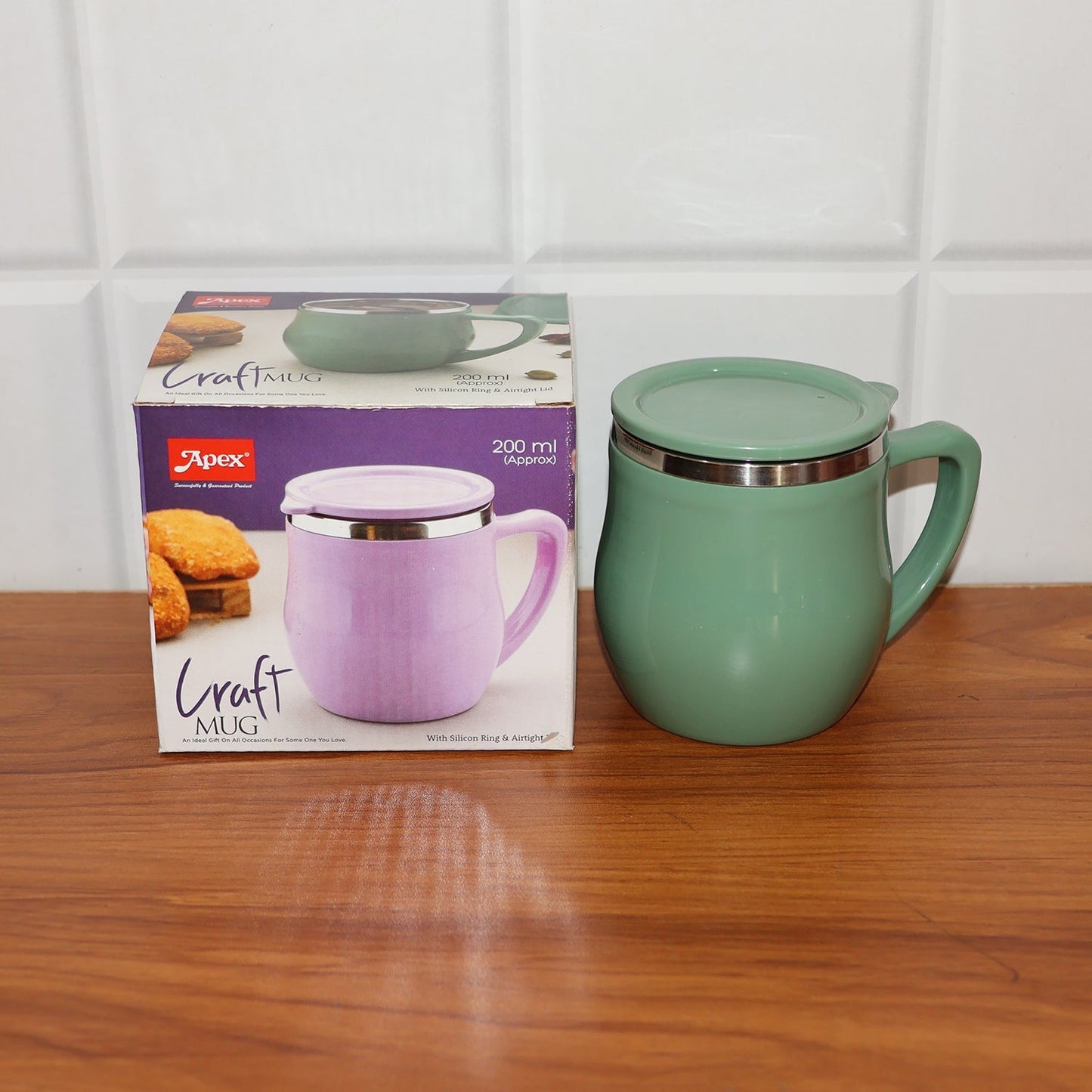 Apex Double-Wall Desk Mug - (200ML / 1 Pc) signaturekarts