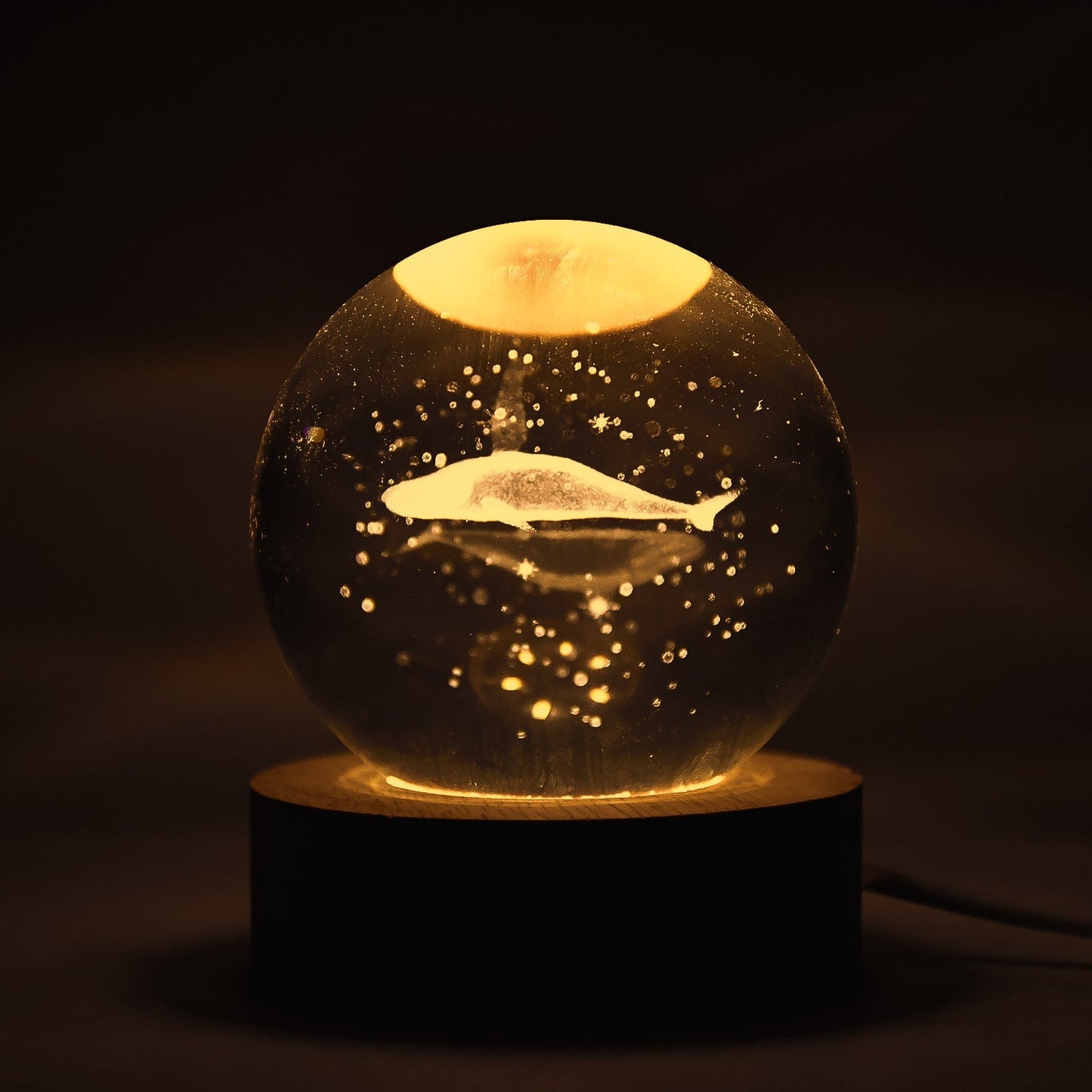 Fish 3D Crystal Ball lamps With Base (1 Pc) Signature kart