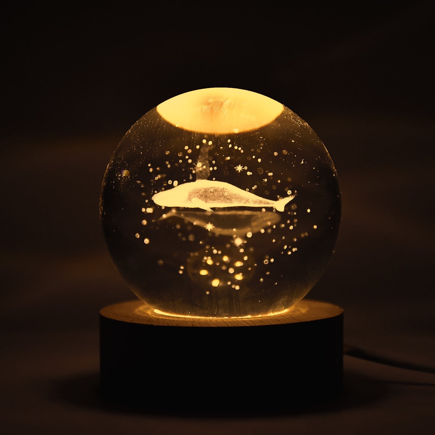 Fish 3D Crystal Ball lamps With Base (1 Pc) Signature kart