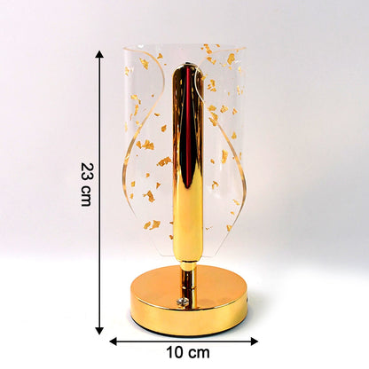 Luxury Golden Leaf Design Crystal Table Lamp (1 Pc) signaturekarts