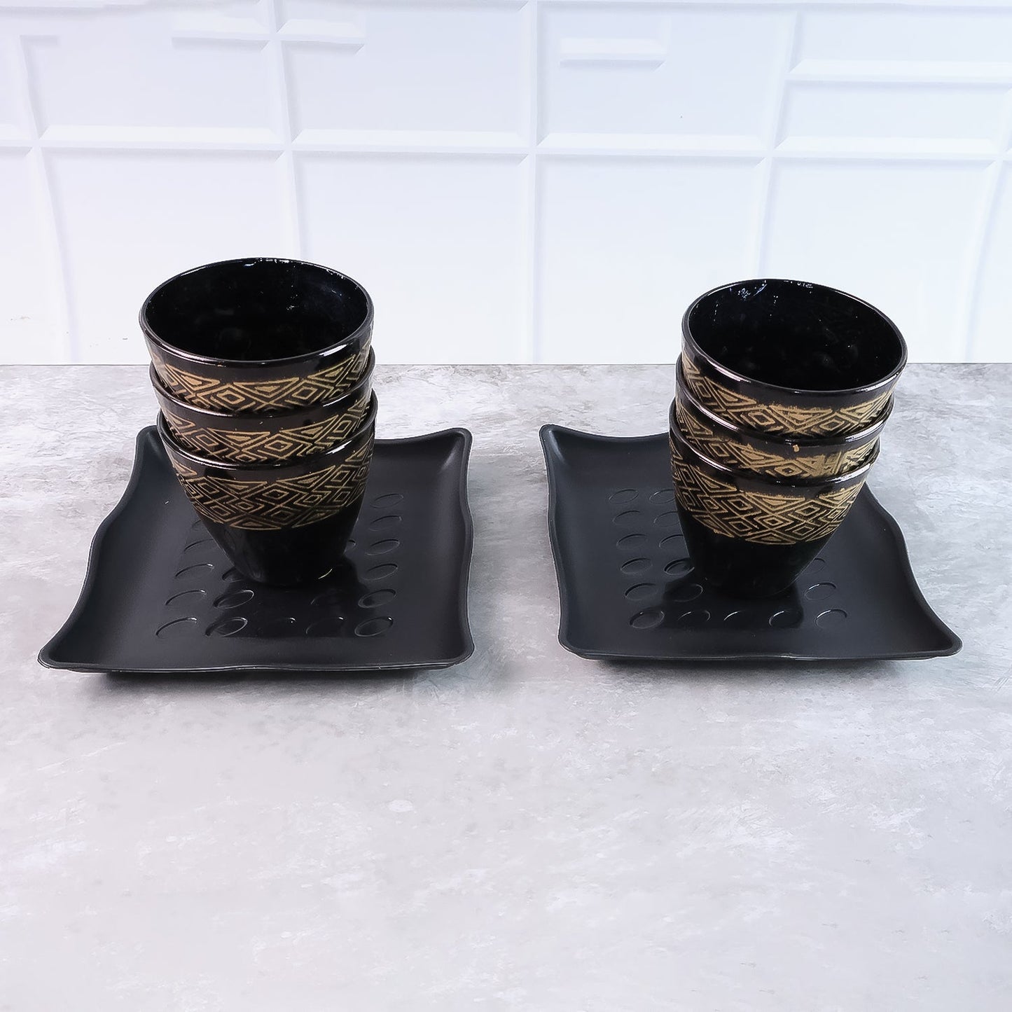 2 Bowl & 6 Glass Snake Set ( 8 Pc Set ) Signaturekarts