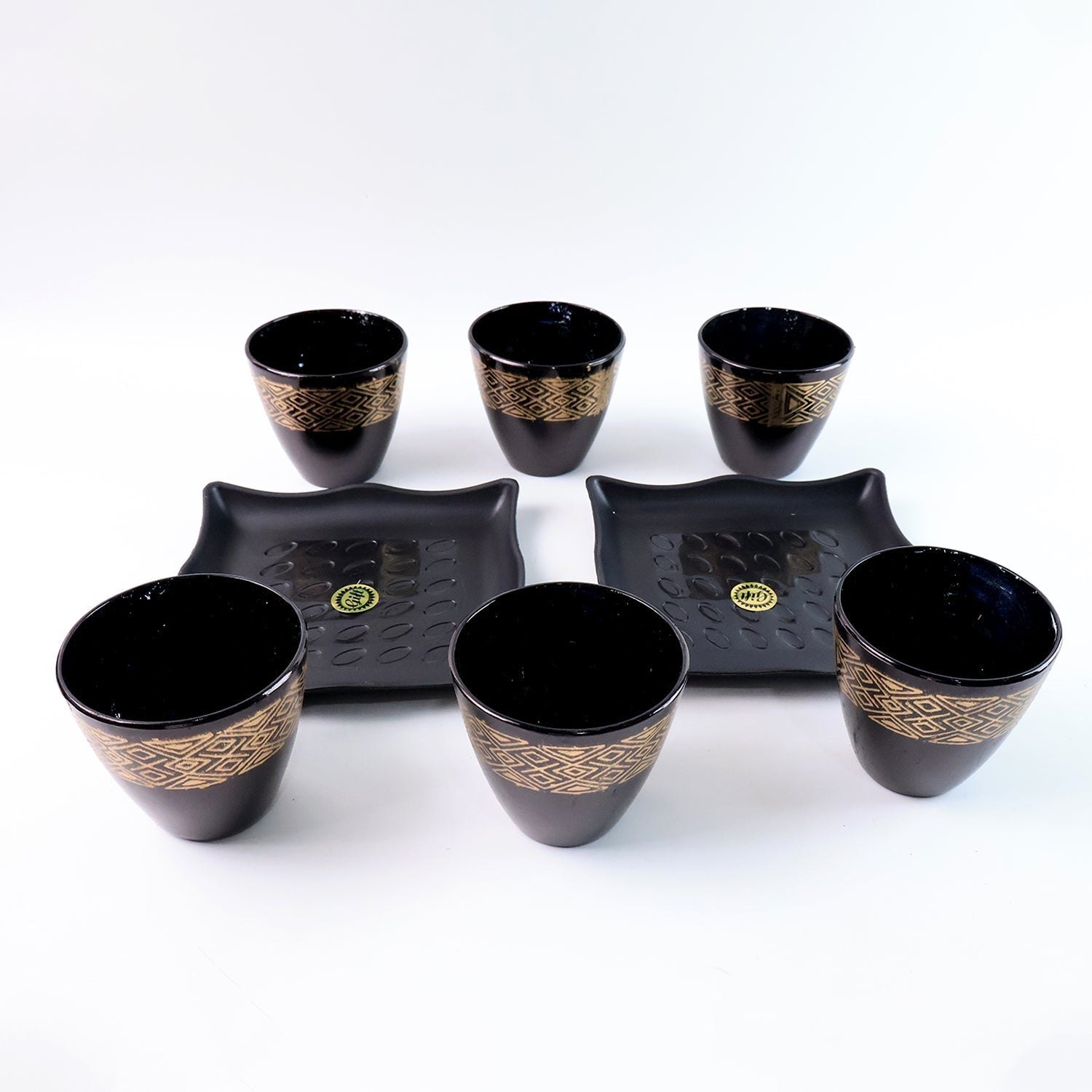 2 Bowl & 6 Glass Snake Set ( 8 Pc Set ) Signaturekarts