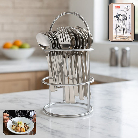 Apex Premium Stainless Steel Cutlery (16  Pc / Set) signaturekarts