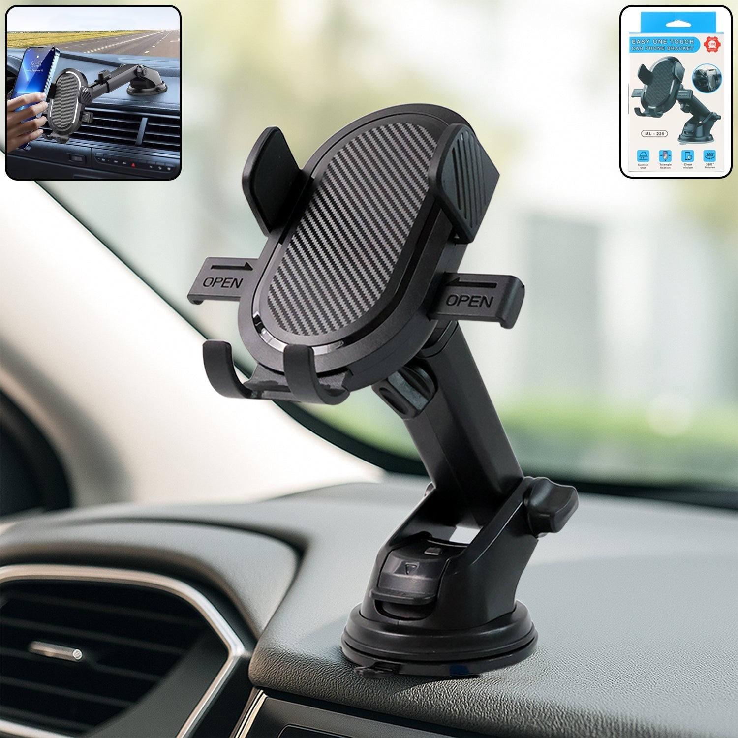 Adjustable Car Mobile Holder - (1 Pc) signaturekarts