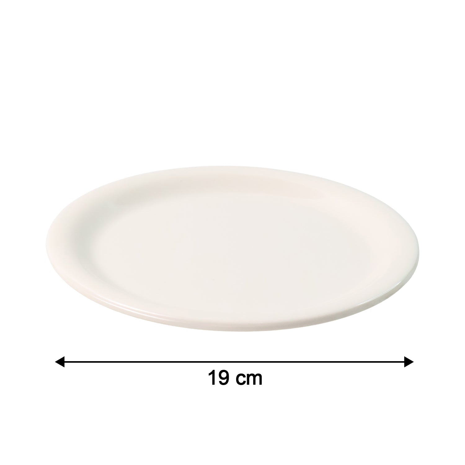 Plastic Round Dinner / Serving Plate – 19 cm (1 Pc) signaturekarts