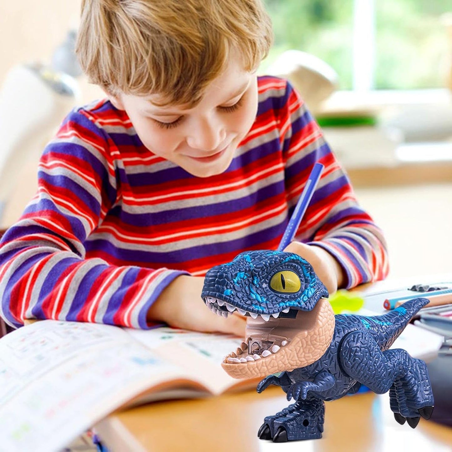 Dinosaur Shaped Stationery Gift Set for Kids Set (Mix Design) signaturekarts