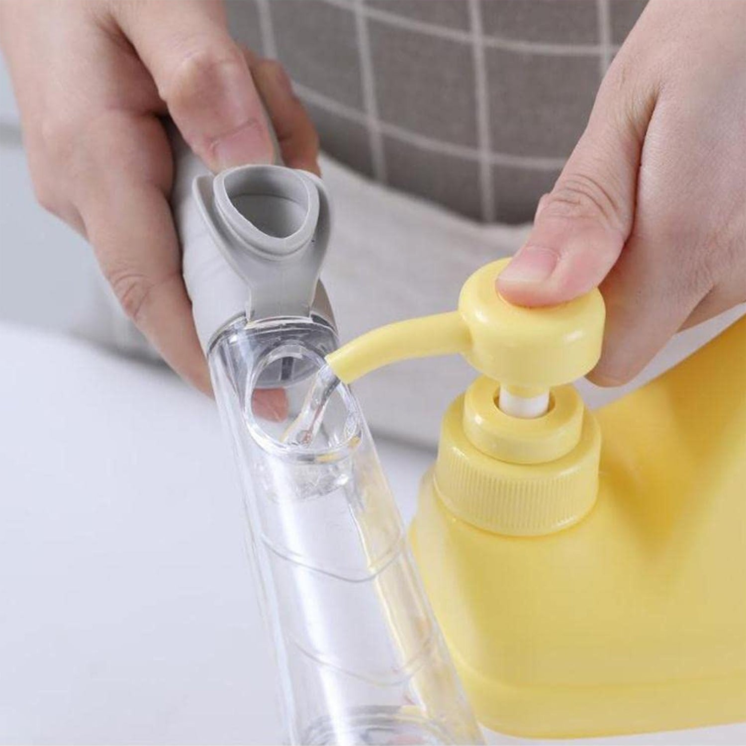 2 in 1 Soap-Dispensing Dish Brush - (Set) signaturekarts
