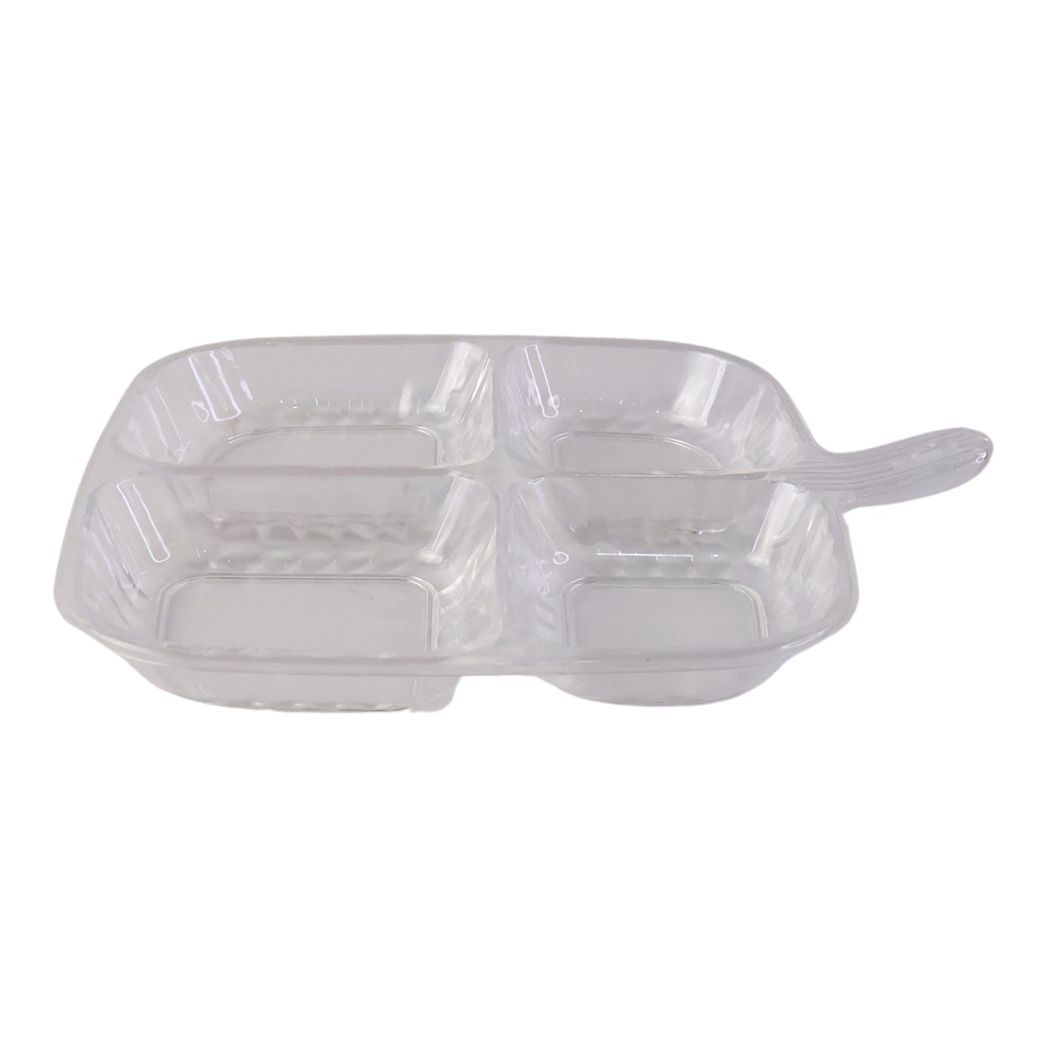 Plastic Kitchen Trays for Serving (4 Compartment / 1 Pc) Signature kart