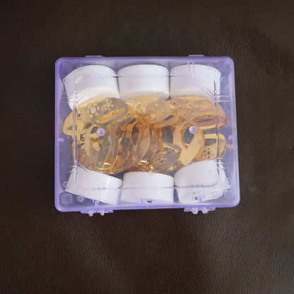 Golden Diya Shaped LED Tealight Candles (6 Pc) signaturekarts