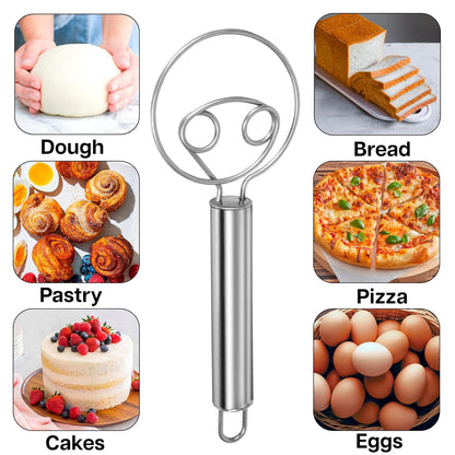 Stainless Steel Danish Dough Whisk - (1 Pc / Big) signaturekarts