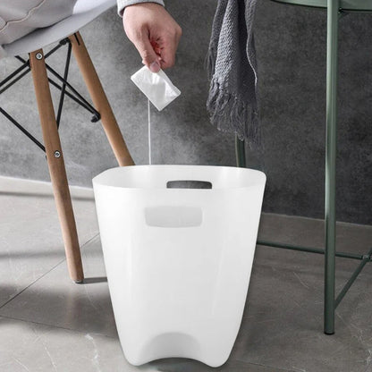 Modern Plastic Dustbin / Waste Paper Basket - (4 Pc) signaturekarts