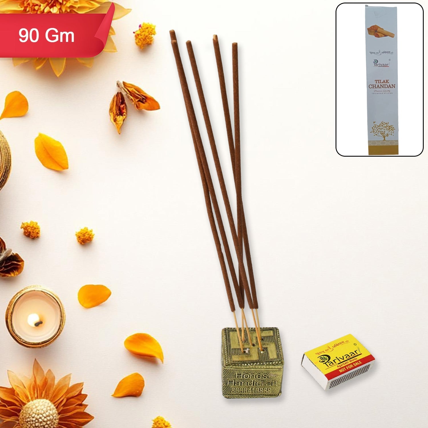 Mix Flavour Incense Sticks / Agarbatti (90 GM With Machis / Mix 1 Packet) Signaturekarts