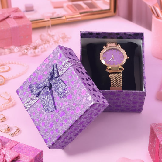 Elegant Ladies Wrist Watch With Stylish Dial And Premium Gift Box