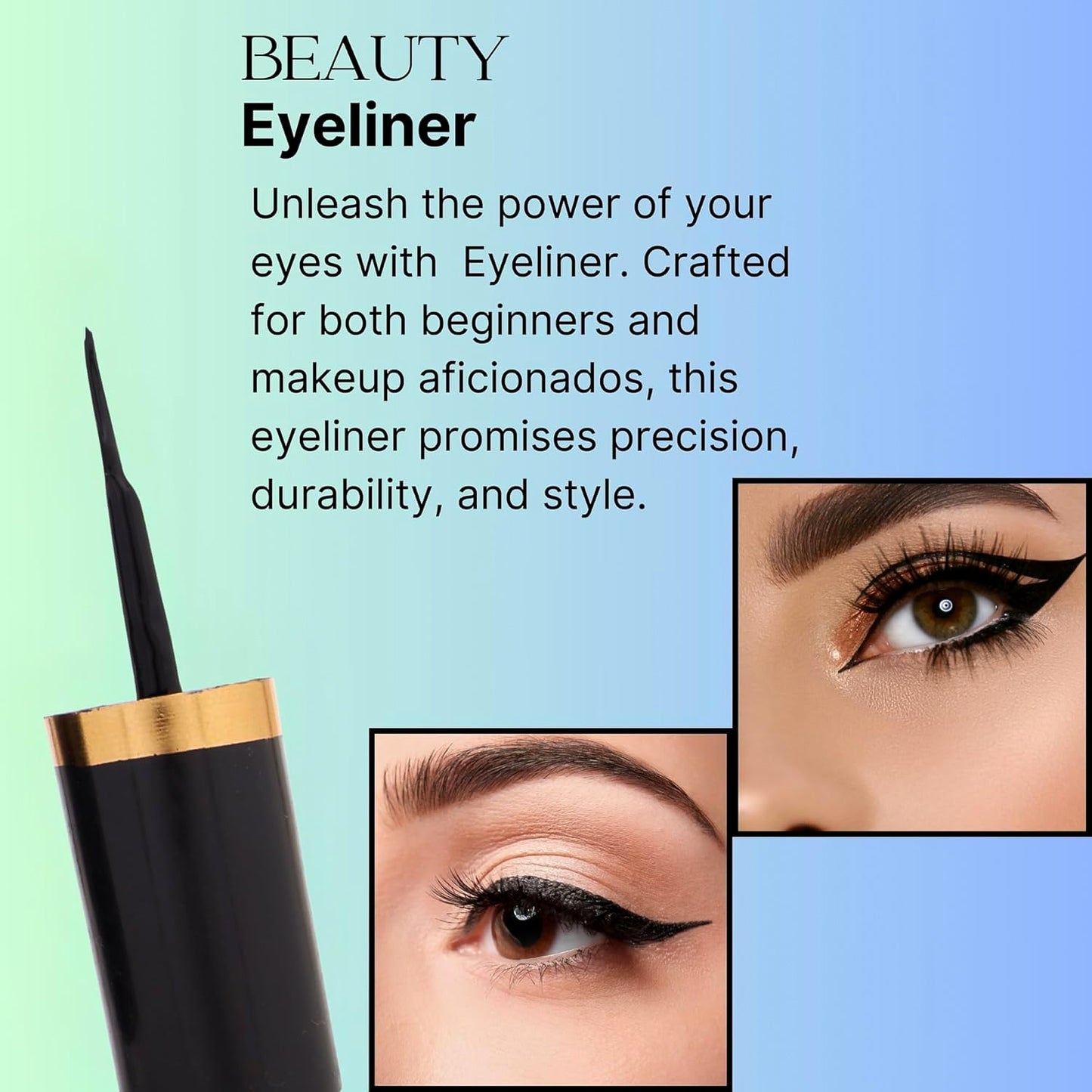 Premium Color Cat Get Feel Waterproof Eyeliner (8 ML / 1 Pc) The Morsignaturekarts