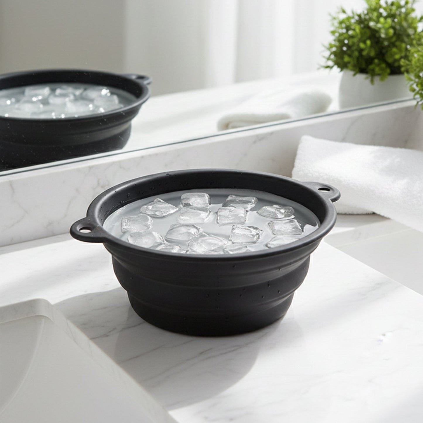 Portable Foldable Silicone Ice Bath Bowl (1 Pc) The Morsignaturekarts