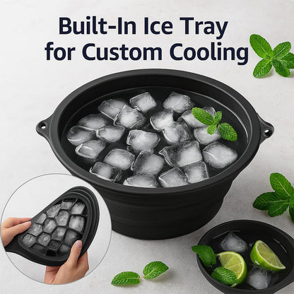 Portable Foldable Silicone Ice Bath Bowl (1 Pc) The Morsignaturekarts