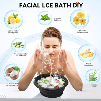Portable Foldable Silicone Ice Bath Bowl (1 Pc) The Morsignaturekarts