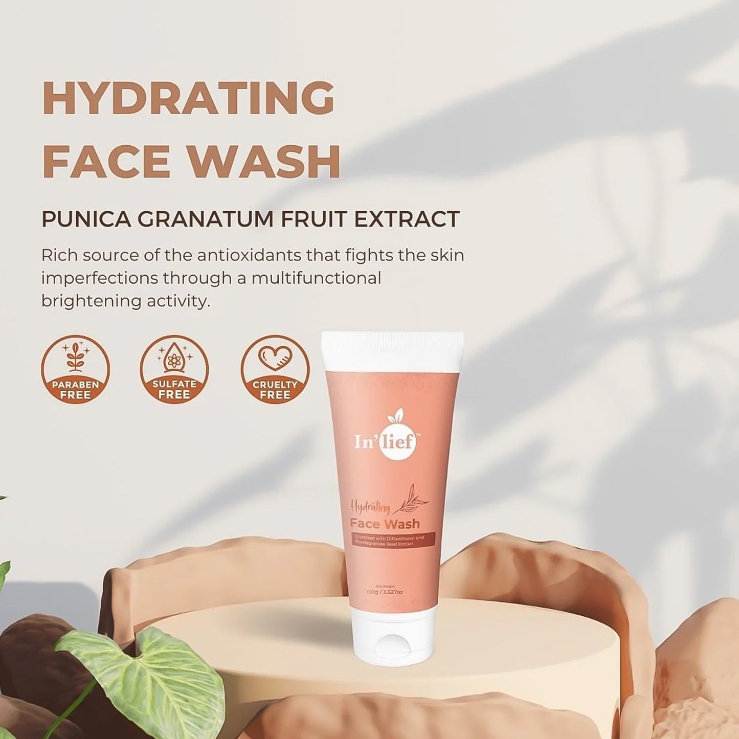 In'lief Deep Hydrating & Refreshing Face Wash (1 Pc / 100 Gm) signaturekarts
