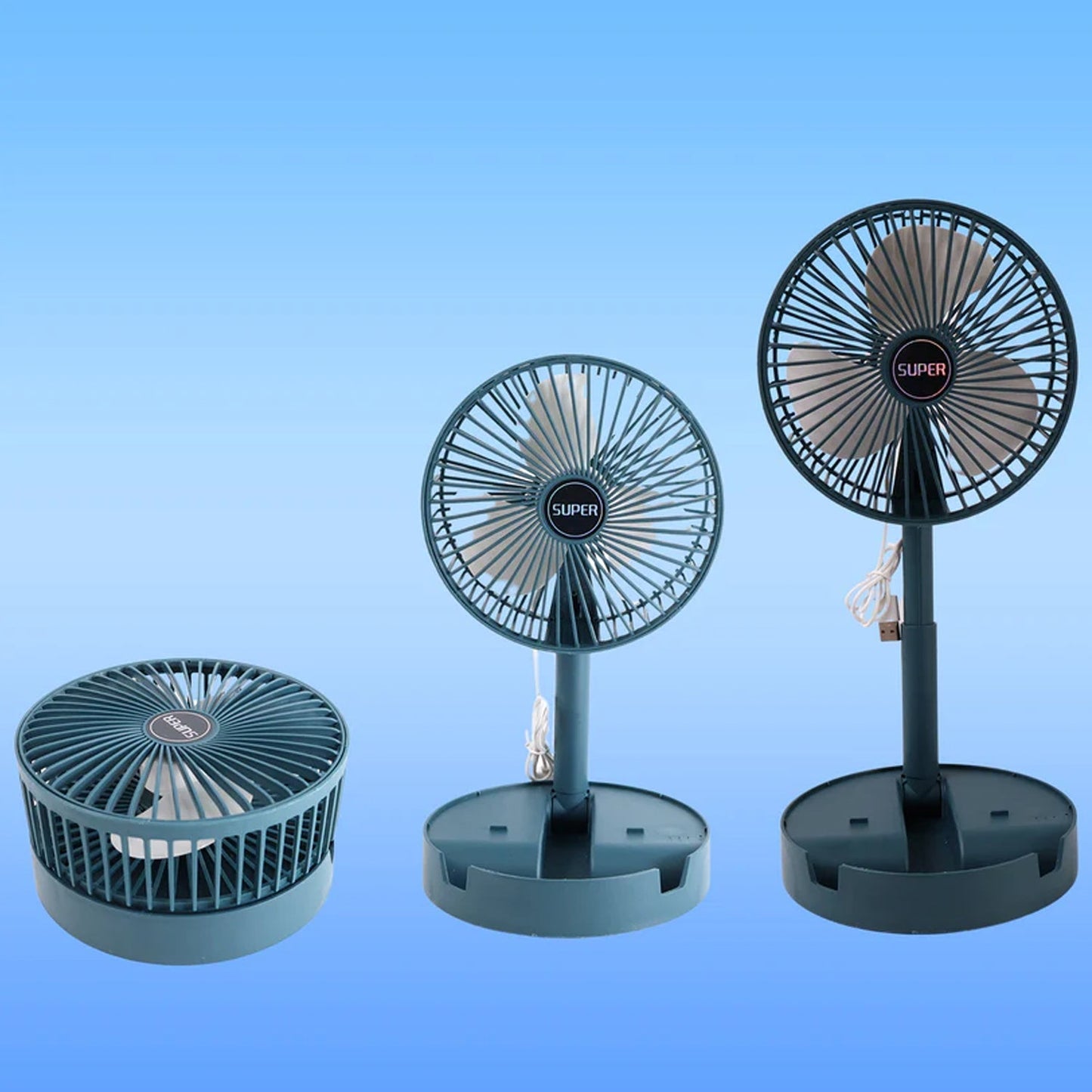 Foldable Mini Desk Fan with Adjustable Height and Angle (1 Pc) signaturekarts