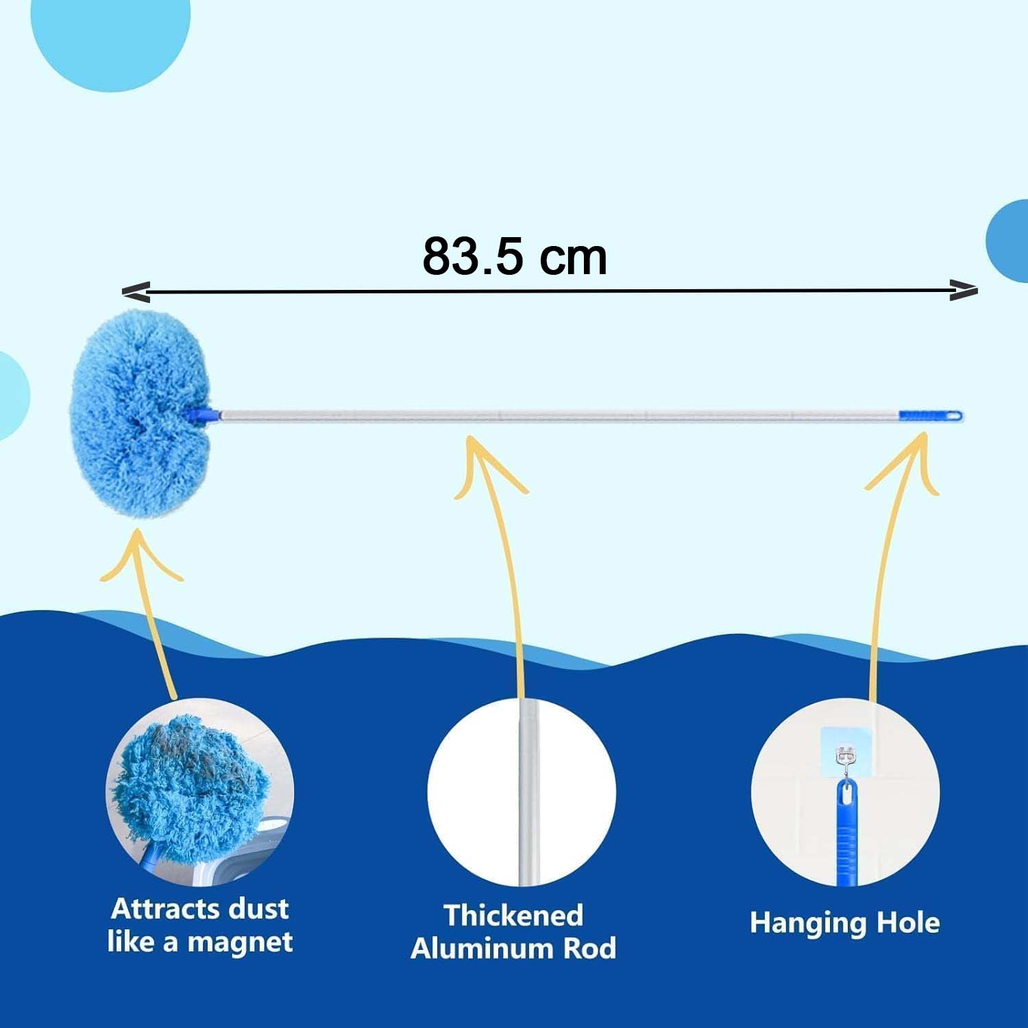 Premium Extendable Round Cleaning Duster (83.5 cm / 1 Pc) The Morsignaturekarts
