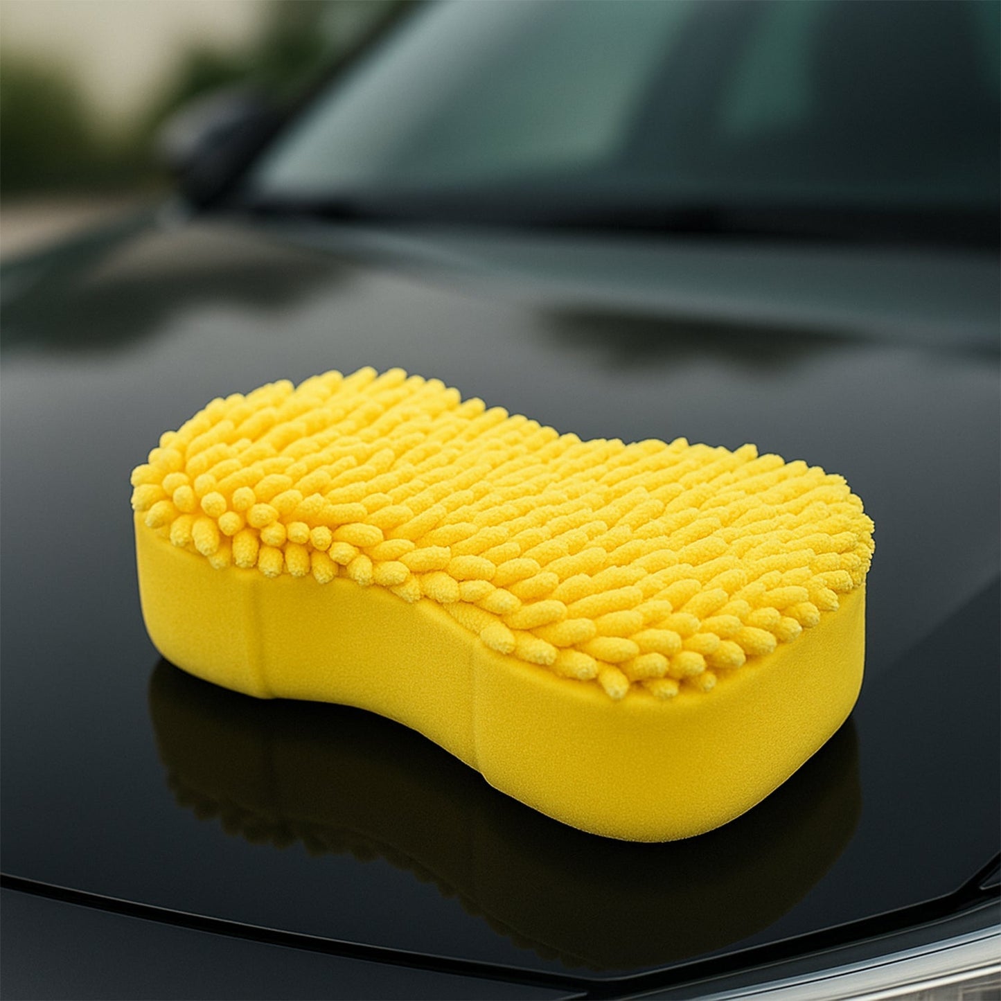 Chenille Microfiber Car Washing Sponge (1 Pc) The Morsignaturekarts
