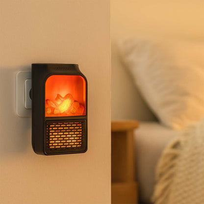 Portable Electric Fireplace lamp LED Flame Heater (1000w / 1 Pc) Signaturekarts