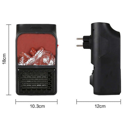 Portable Electric Fireplace lamp LED Flame Heater (1000w / 1 Pc) Signaturekarts