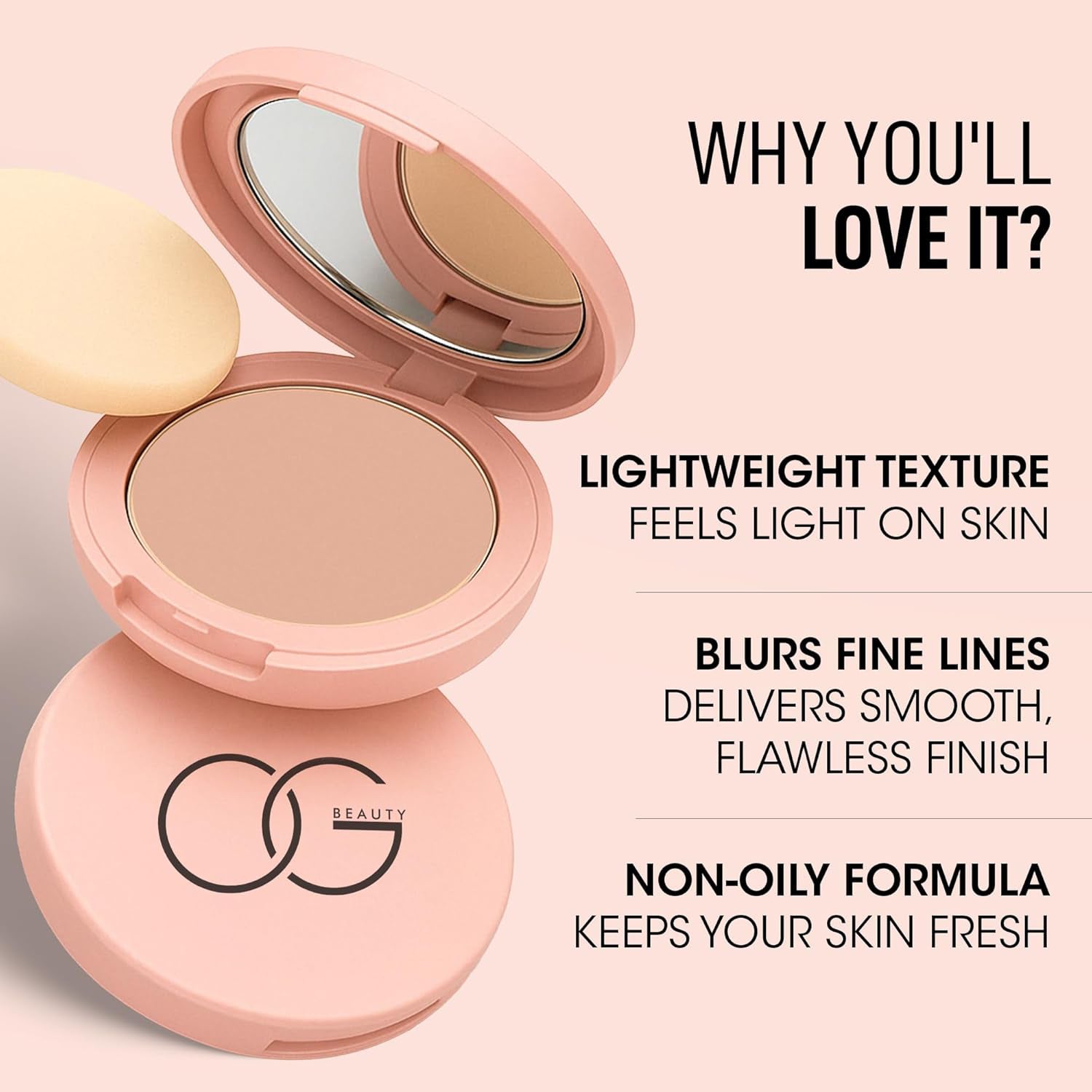 OG Beauty Java Flawless Touch Compact Powder (9 GM / 1 Pc) signaturekarts
