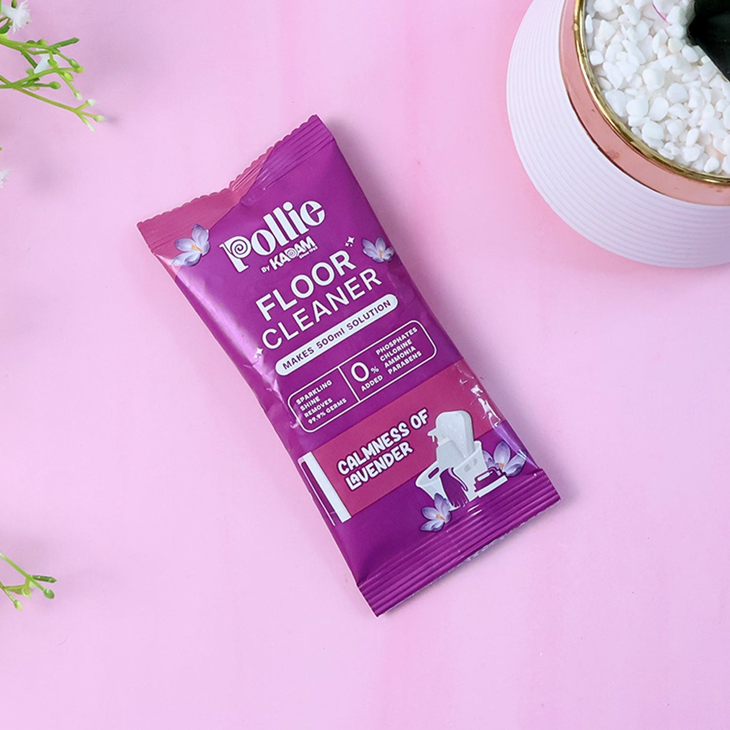 Pollic Kadam Concentrated Floor Cleaner Sachet – Lavender Fragrance (50 Gm) signaturekarts