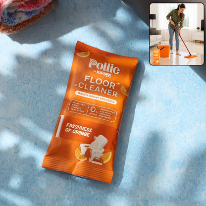 Pollic Kadam Concentrated Floor Cleaner Sachet – Orange Fresh Fragrance (50 Gm) signaturekarts